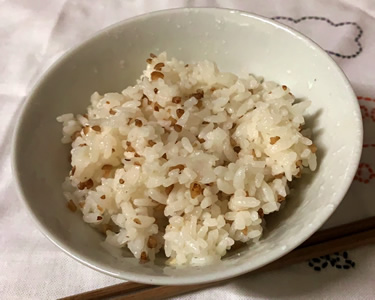 そば茶がらご飯